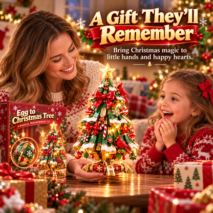 🎁Egg-to-Christmas Tree™ Magical Transforming Toy – Cardinal Christmas Tree Holiday Gift ✨