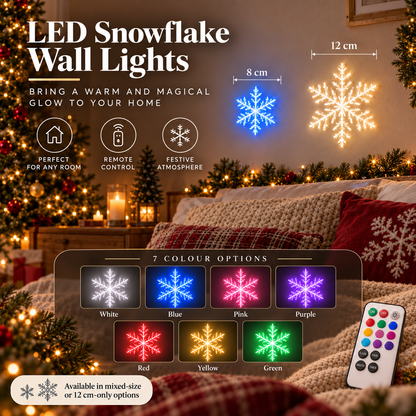 💡🎄LED Snowflake Wall Set