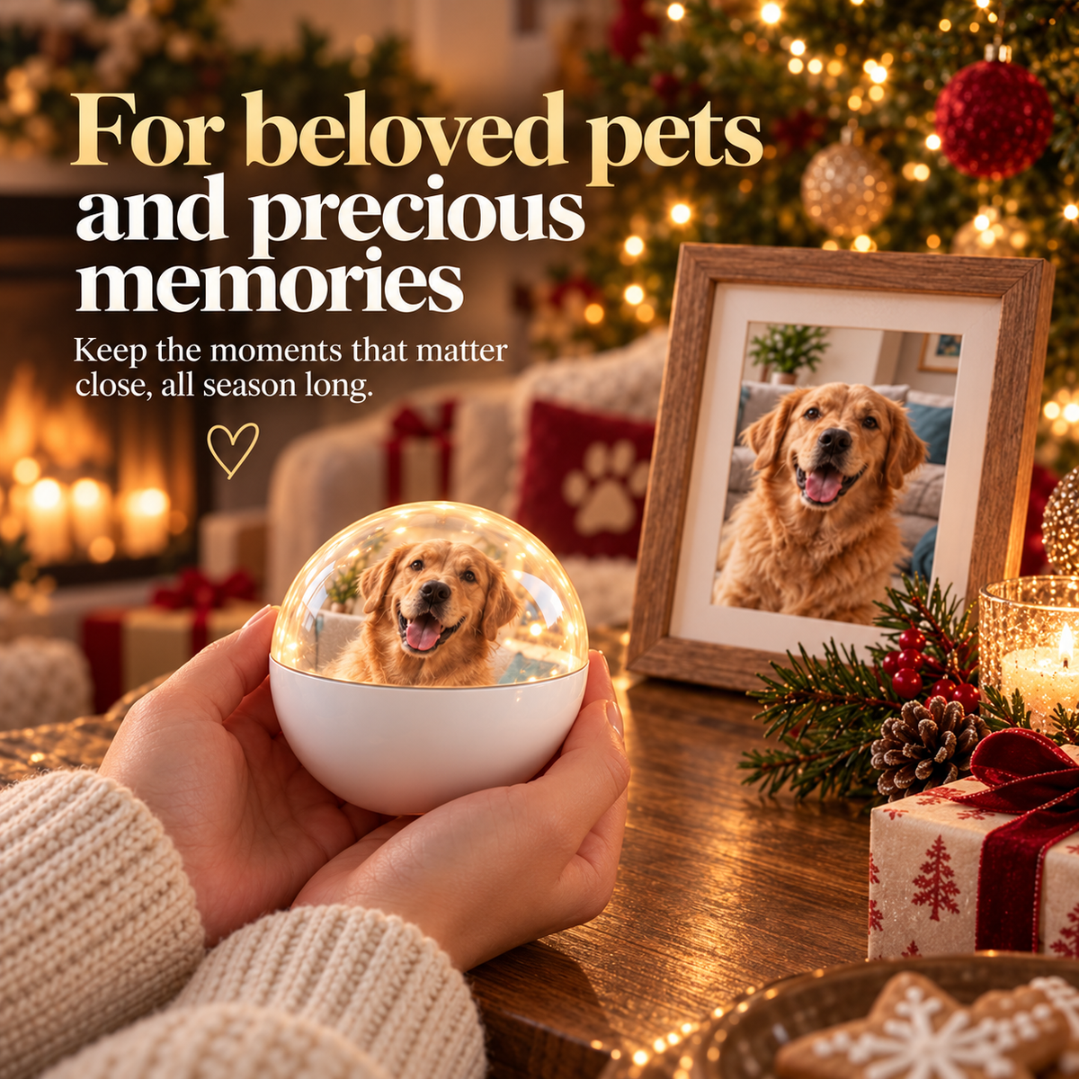 🎄 Video Memory Ornament – Personalised Photo & Video Christmas Keepsake