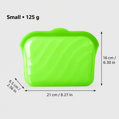 🥪 2-in-1 Silicone Food Bag – Store It, Open It, Eat From It