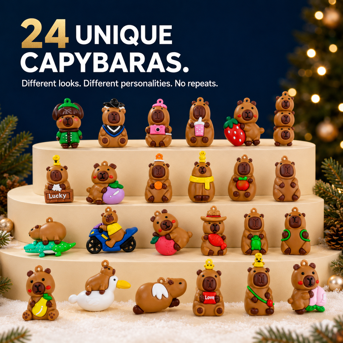 Capybara Christmas Advent Calendar – 24 Days of Tiny Surprises 🎄