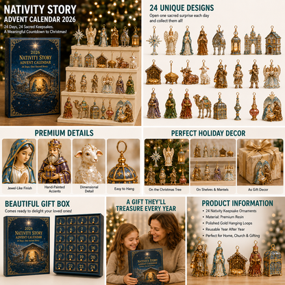✨🎄 2026 Nativity Story Advent Calendar – 24 Days of Sacred Christmas Surprises