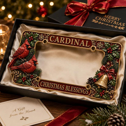 🎄Christmas License Plate Frame – Festive Style for Every Ride