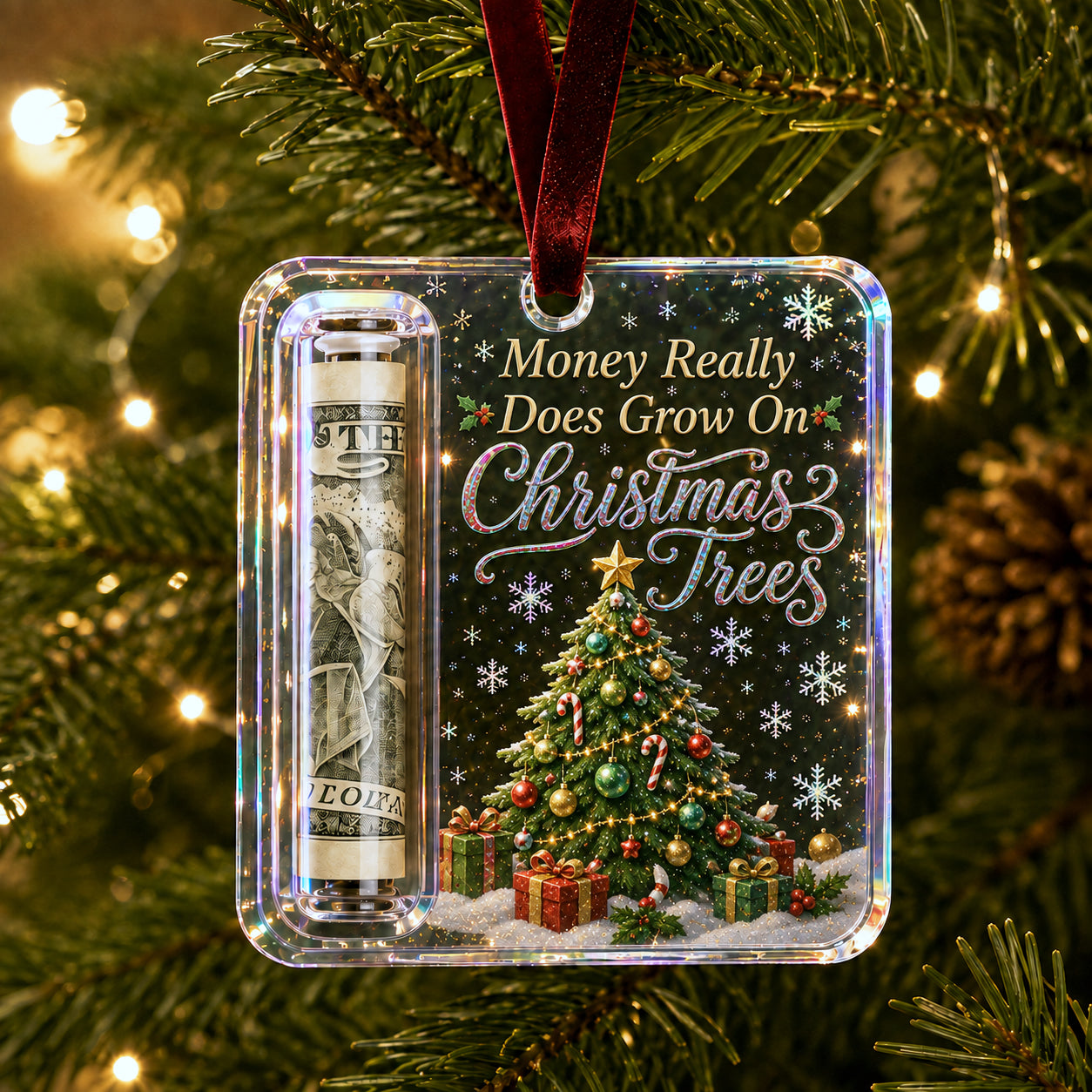 🔥LAST DAY 50% OFF - 🎄Christmas Cash Gift Ornament- Make Cash Feel Like A Real Christmas Gift💵