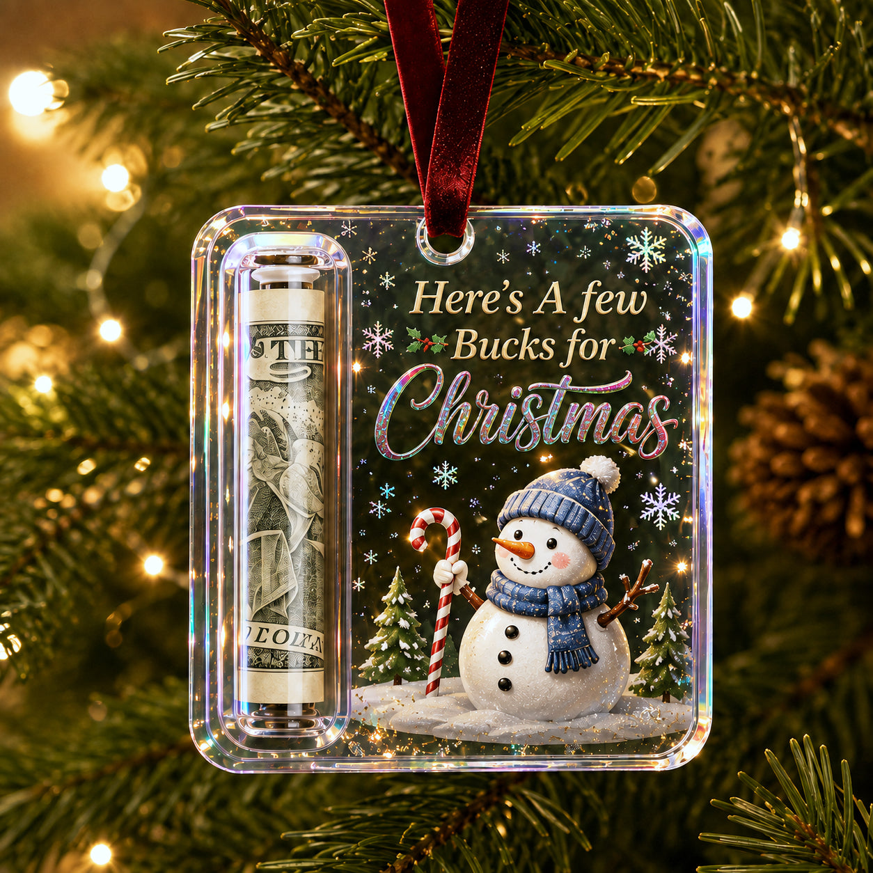 🔥LAST DAY 50% OFF - 🎄Christmas Cash Gift Ornament- Make Cash Feel Like A Real Christmas Gift💵