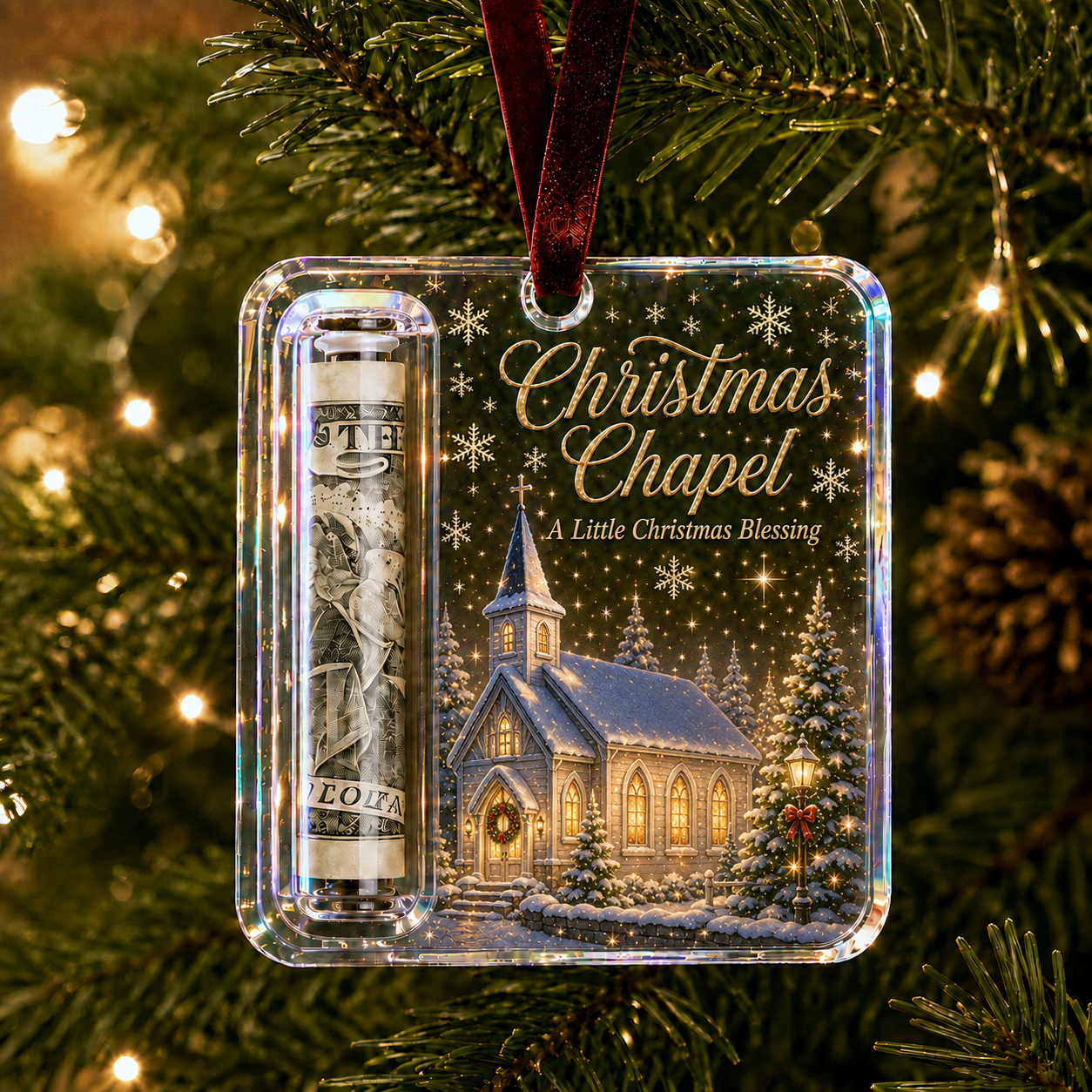 🔥LAST DAY 50% OFF - 🎄Christmas Cash Gift Ornament- Make Cash Feel Like A Real Christmas Gift💵