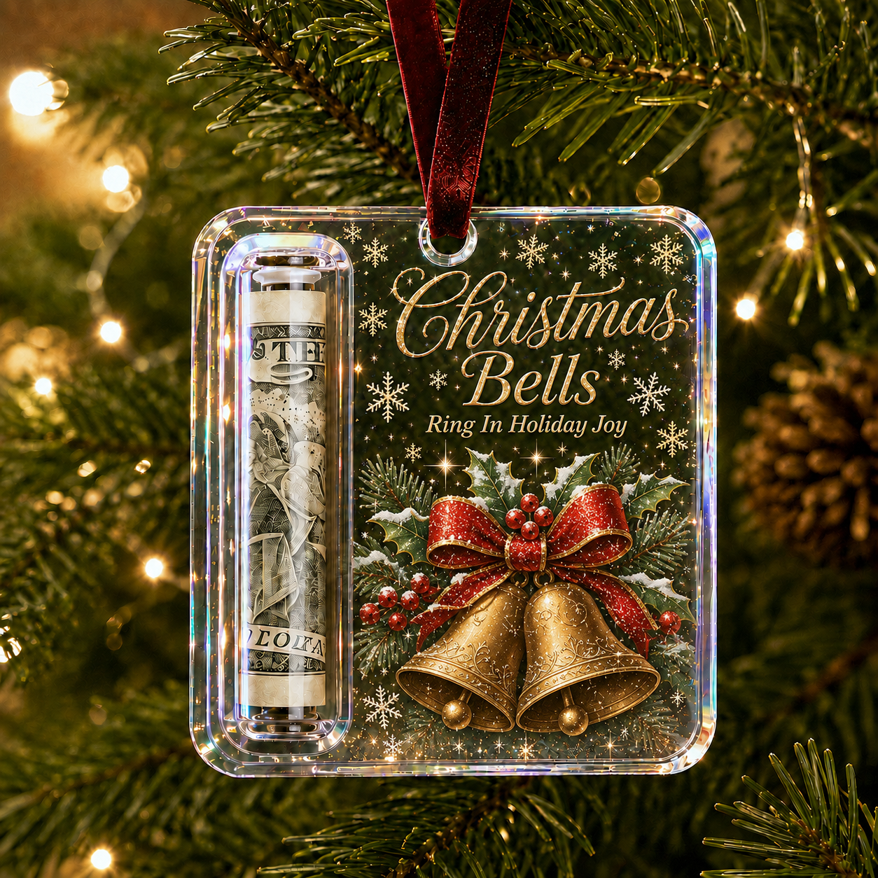 🔥LAST DAY 50% OFF - 🎄Christmas Cash Gift Ornament- Make Cash Feel Like A Real Christmas Gift💵