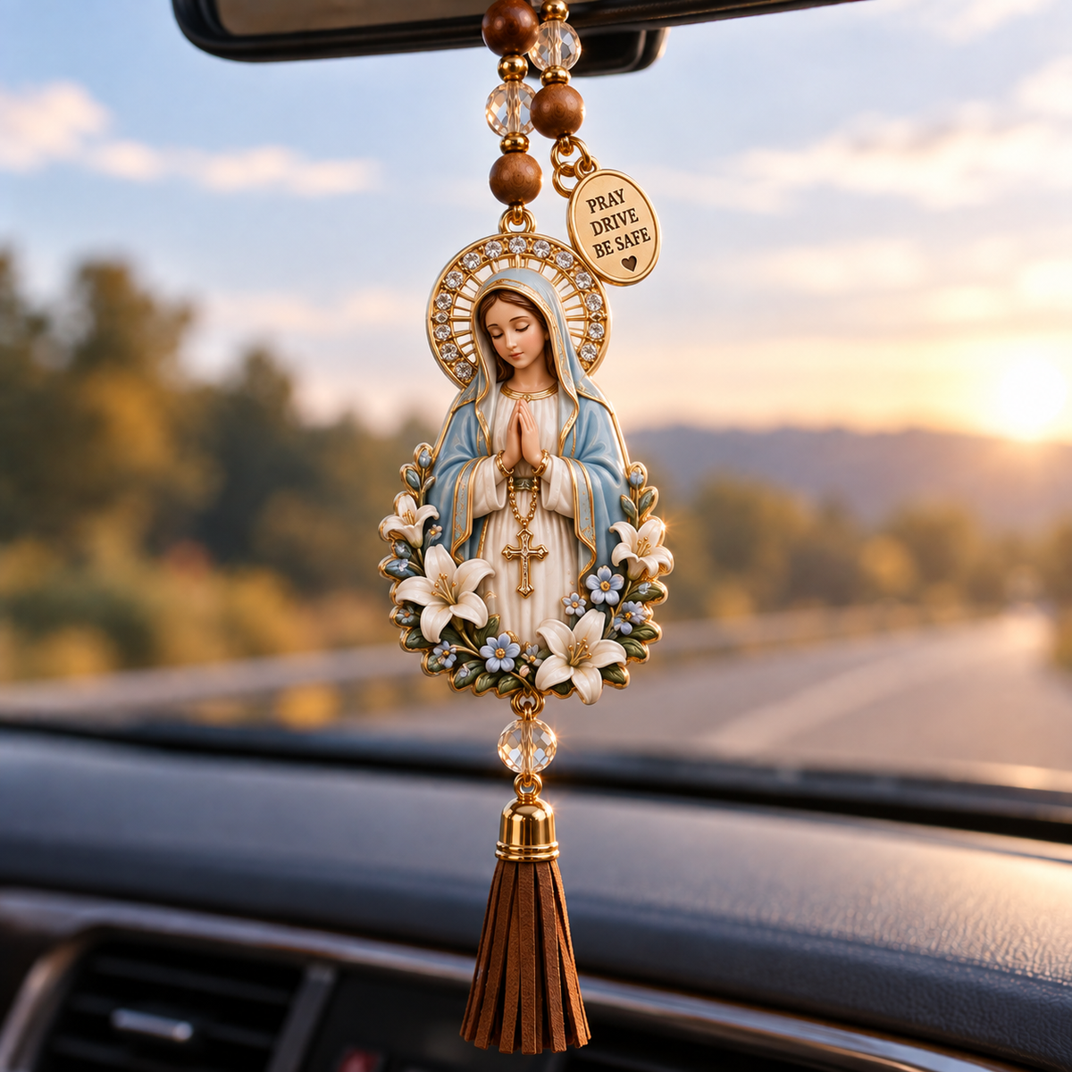 🙏 Christian Car Rearview Mirror Charm