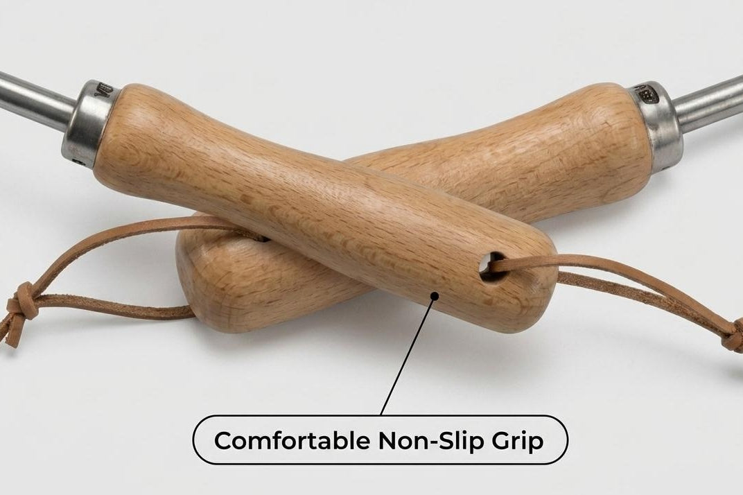 Ergonomic Comfort‑Fit Wooden Handle