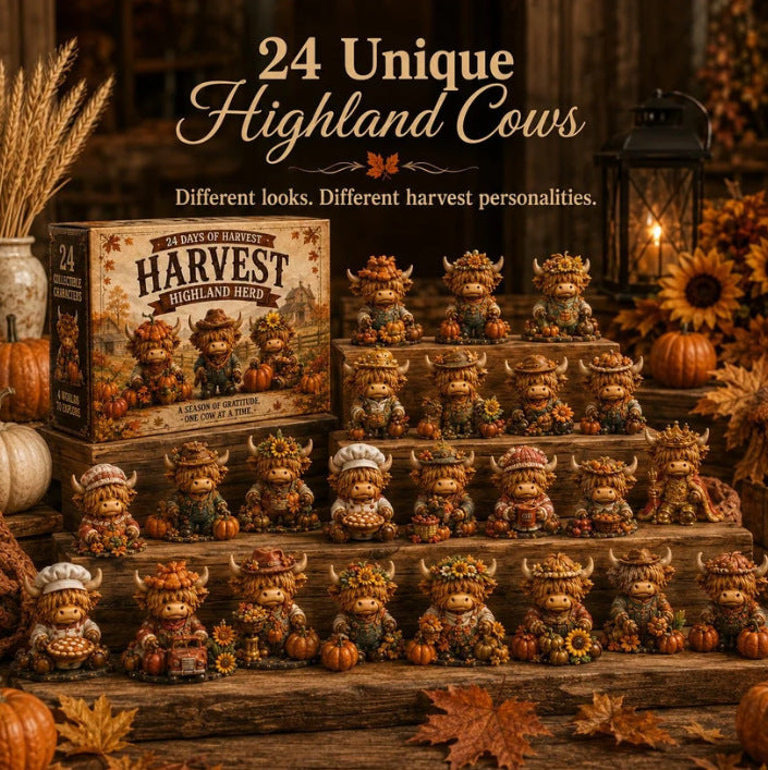 🐮24‑Day Highland Cow Advent Calendar