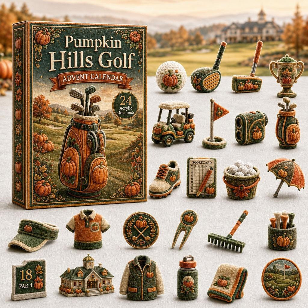 Golf Advent Calendar 2026 Collection – 24‑Day Festive Countdown, Acrylic Ornament Blind Box | Gift for Golf Fanatics ⛳
