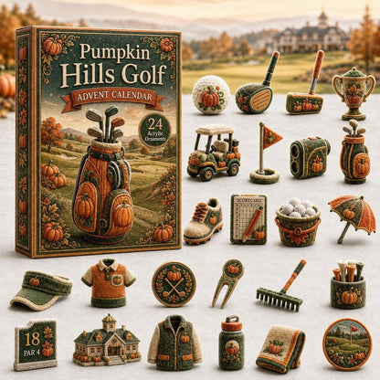 Golf Advent Calendar 2026 Collection – 24‑Day Festive Countdown, Acrylic Ornament Blind Box | Gift for Golf Fanatics ⛳