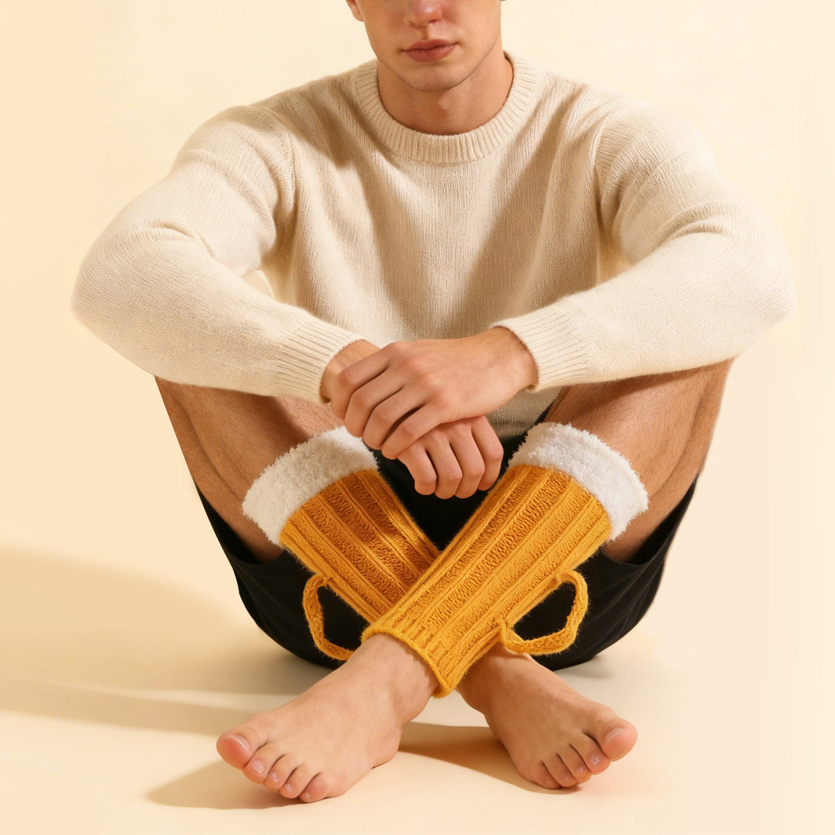 🍺 Medieval  BrewBoot Mug Socks – Soft Warmth for Every Brew
