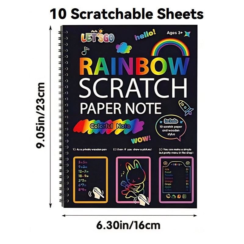 🔥Hot Sale 50% OFF🌈✍️Rainbow Magic Scratch Paper