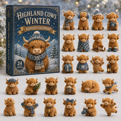 🐮24‑Day Highland Cow Advent Calendar