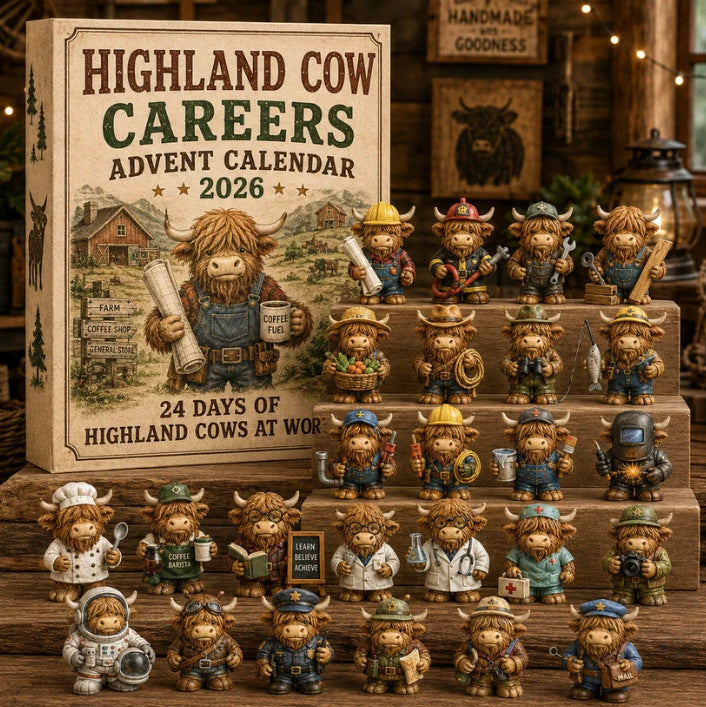 🐮24‑Day Highland Cow Advent Calendar