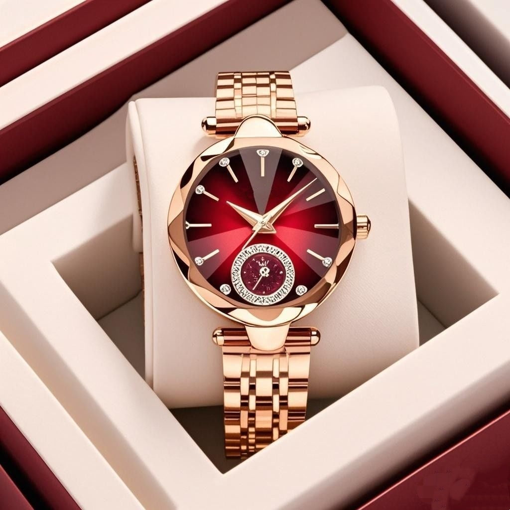 🌟🌟Women's Luxury Shiny Waterproof Stainless Steel Watch