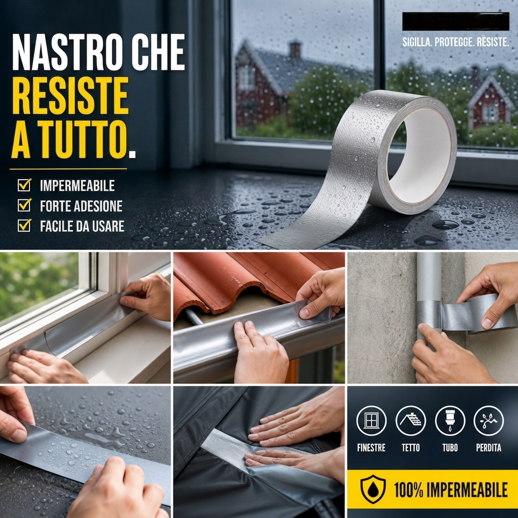 🛒 50% DI SCONTO ORA! ⌛ Offerta a tempo limitato – Nastro sigillante mu