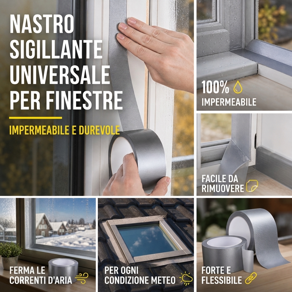 🛒 50% DI SCONTO ORA! ⌛ Offerta a tempo limitato – Nastro sigillante mu