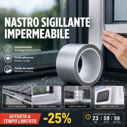 🛒 50% DI SCONTO ORA! ⌛ Offerta a tempo limitato – Nastro sigillante mu