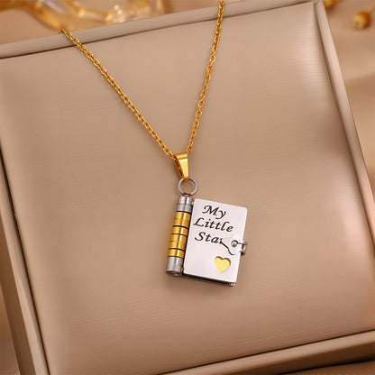 💥 For Granddaughter - The Most Beautiful Chapter Book Necklace