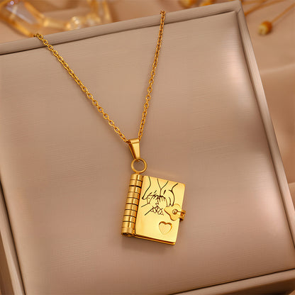 💥 For Granddaughter - The Most Beautiful Chapter Book Necklace