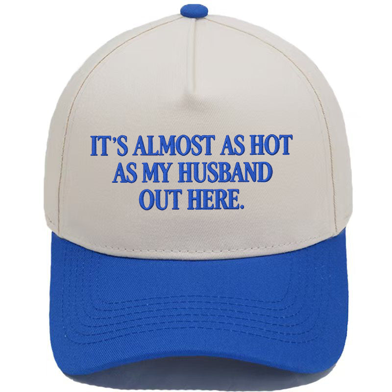 Funny "Almost As Hot As My Husband" Embroidered Cap
