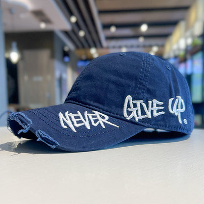 🧢“NEVER GIVE UP” Embroidered Cap