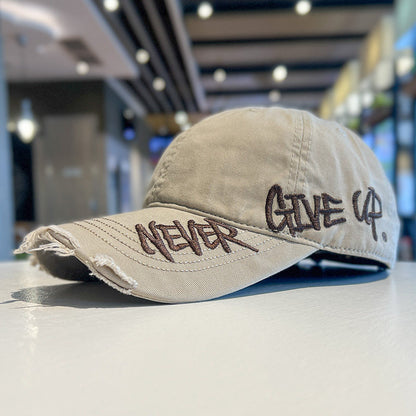🧢“NEVER GIVE UP” Embroidered Cap