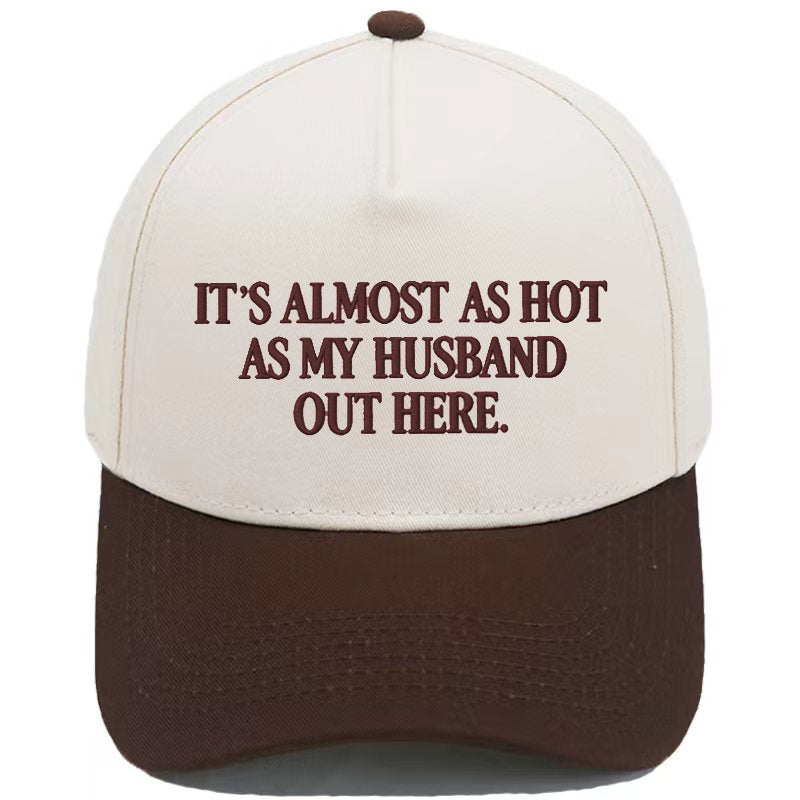 Funny "Almost As Hot As My Husband" Embroidered Cap