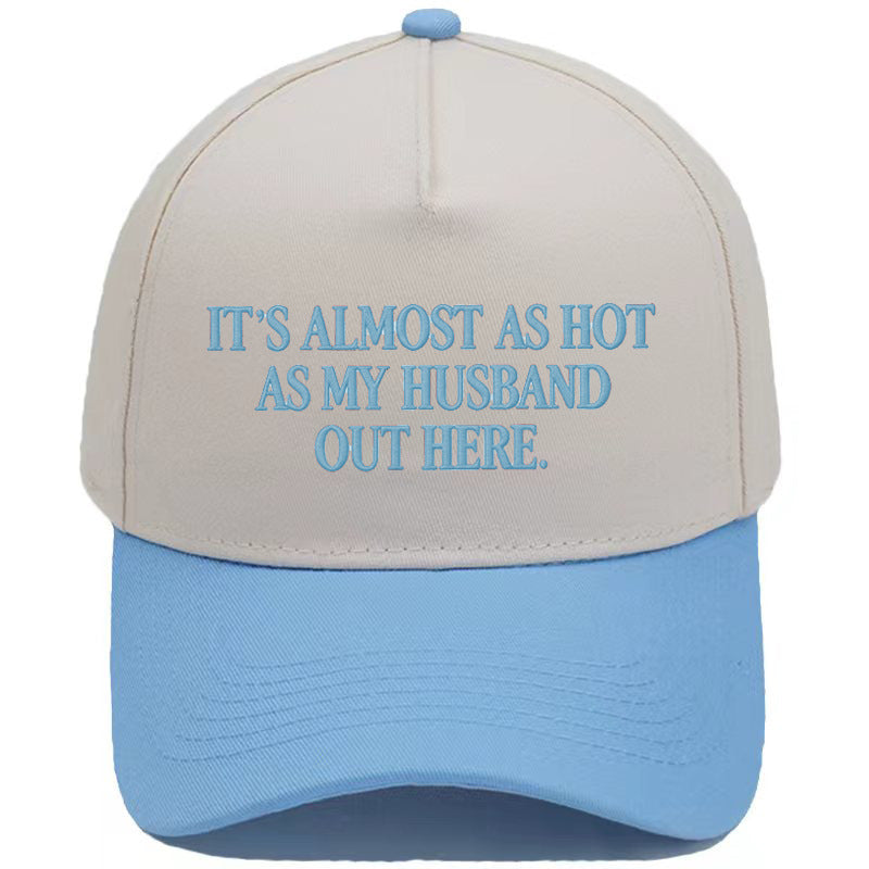 Funny "Almost As Hot As My Husband" Embroidered Cap