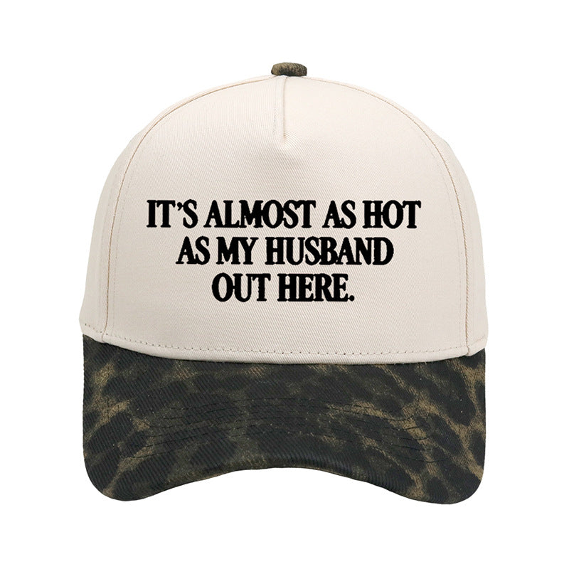 Funny "Almost As Hot As My Husband" Embroidered Cap