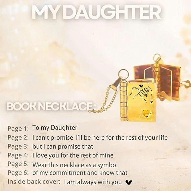 💥 For Granddaughter - The Most Beautiful Chapter Book Necklace