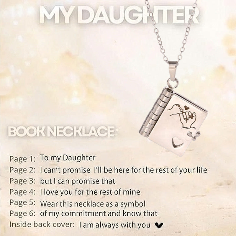 💥 For Granddaughter - The Most Beautiful Chapter Book Necklace