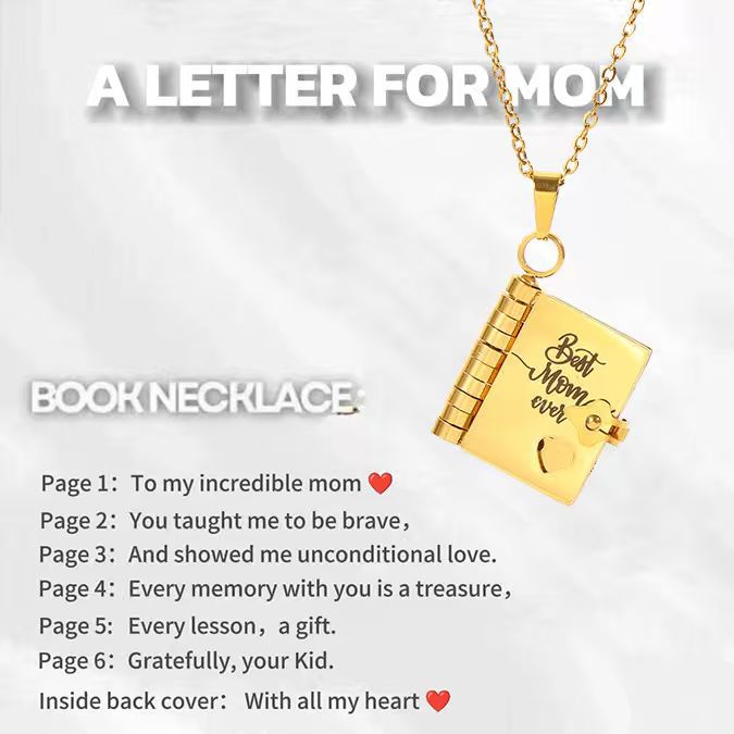 💥 For Granddaughter - The Most Beautiful Chapter Book Necklace