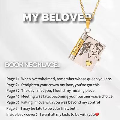 💥 For Granddaughter - The Most Beautiful Chapter Book Necklace