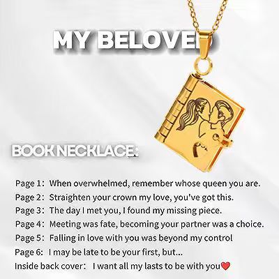 💥 For Granddaughter - The Most Beautiful Chapter Book Necklace