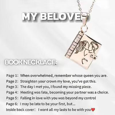 💥 For Granddaughter - The Most Beautiful Chapter Book Necklace