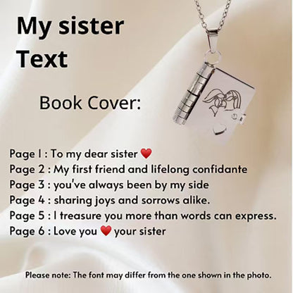 💥 For Granddaughter - The Most Beautiful Chapter Book Necklace
