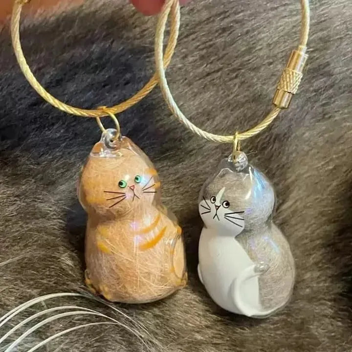 🐾Pet Hair Memorial Capsule Keychain