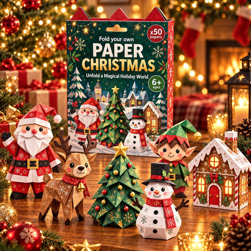 🔥🧘Relaxing & Beginner-Friendly- 3D DIY Paper Christmas(💕Step-by-Step Guide Included)
