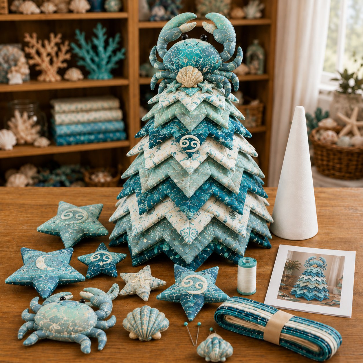 ⏳ Last Day 49% OFF – ♓ Beginner-Friendly DIY Layered Pisces Zodiac Quilted Tree Kit | Complete Kit with All Tools & Step-by-Step Guide Included 💕