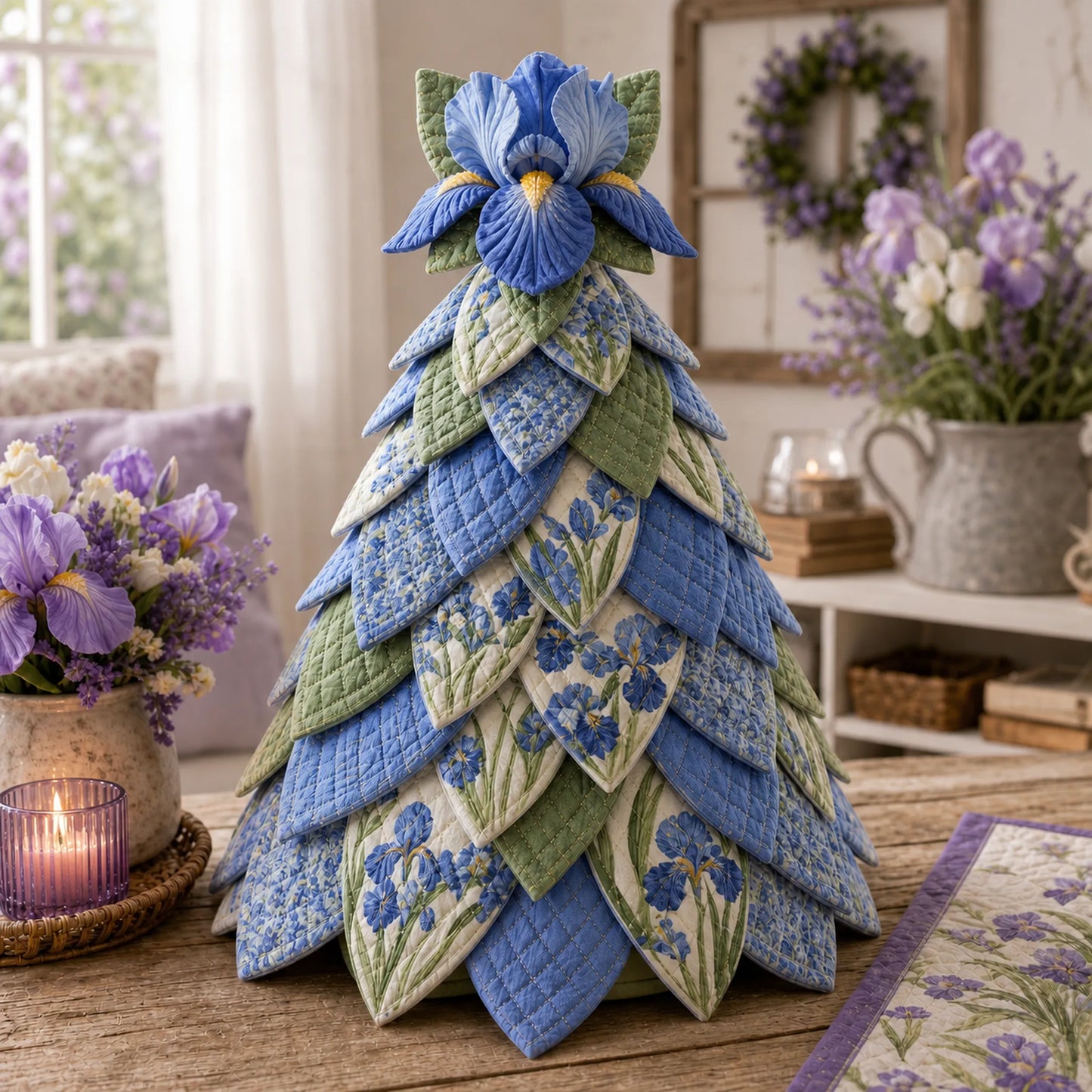 🔥🌻Sunflower Bee Garden Tree DIY Kit-Handmade Fabric Tabletop Tree Decor