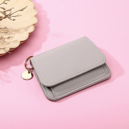 🌹RFID Short Wallets for Women – Fashionable Card Holder with Key Ring & Coin Purse