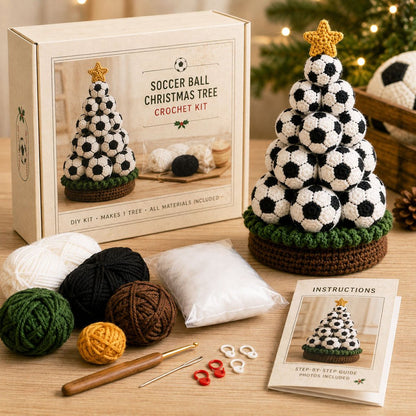 Sports Ball Christmas Tree Crochet Kit