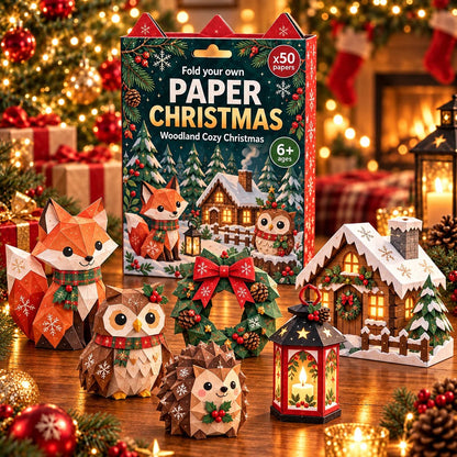 🔥🧘Relaxing & Beginner-Friendly- 3D DIY Paper Christmas(💕Step-by-Step Guide Included)