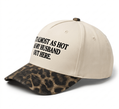 Funny "Almost As Hot As My Husband" Embroidered Cap