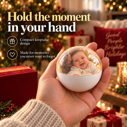 🎄 Video Memory Ornament – Personalised Photo & Video Christmas Keepsake