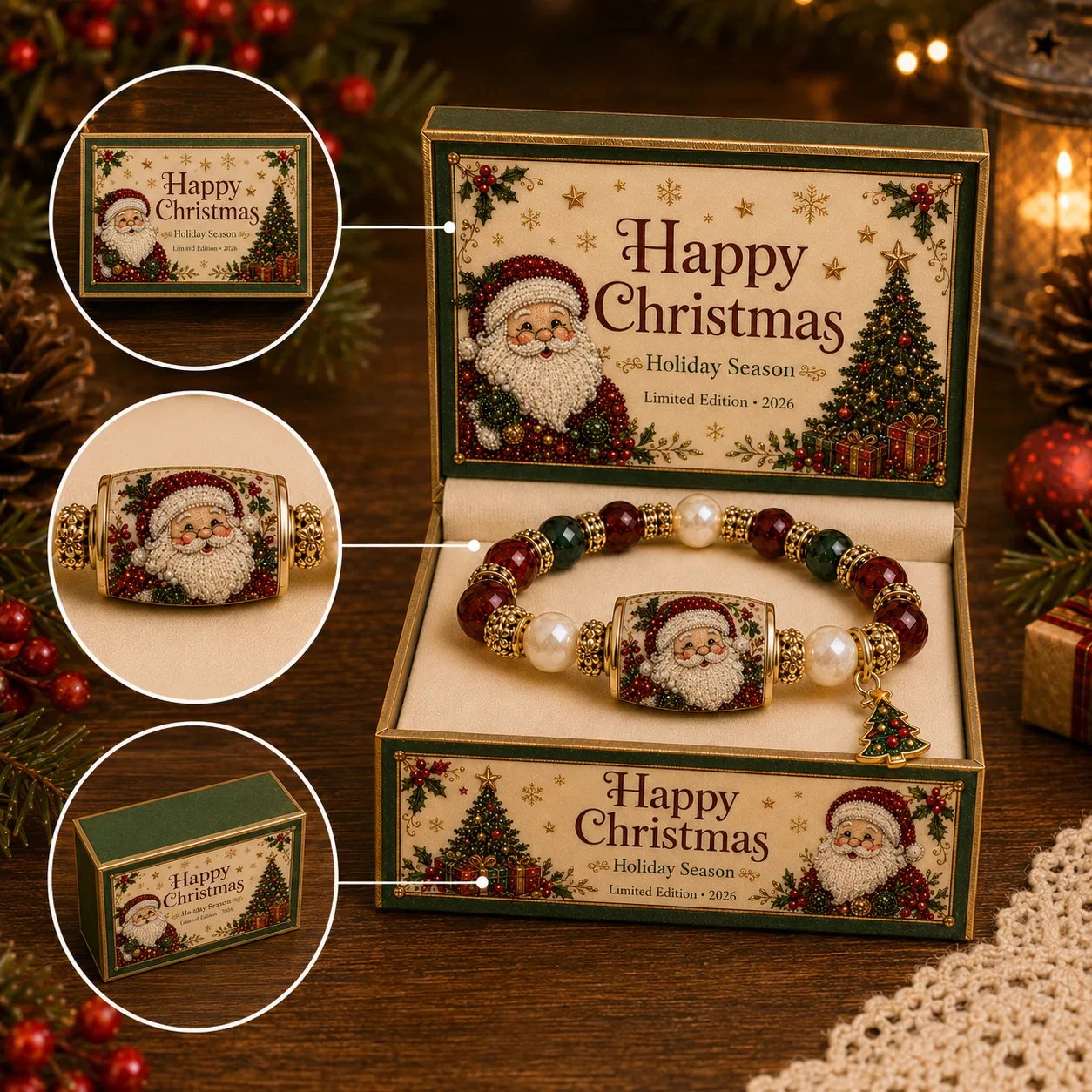 🏆Hot Sale 50% OFF🎄Christmas Magic Collection Pearl Bracelet — 2026 Limited Meaningful Edition