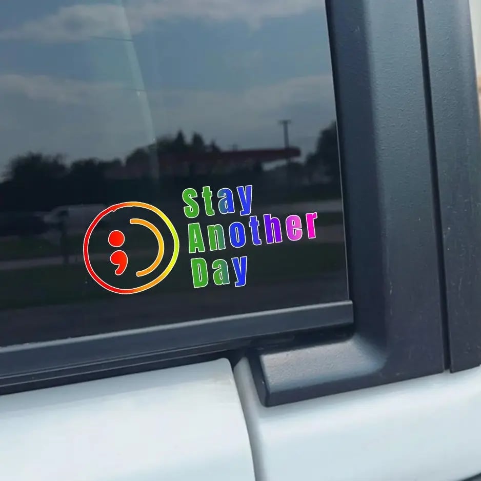 🎗️Share Pack❤️ SAD Mental Health Awareness Car Decal(5pcs)